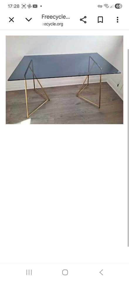 Photo of free Glass table (Brinscall PR6) #1