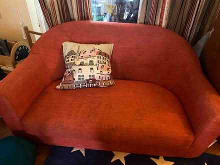 Photo of free Orange sofa (Rhwibina CF14) #1