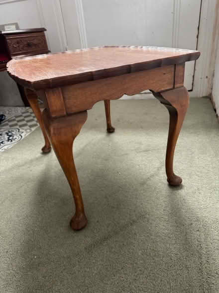 Photo of free Red Wood Side Table (Woodside SE25) #2
