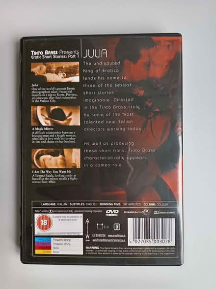 Photo of free Tinto Brass Erotic Short Stories DVD (Netherfield MK6) #2