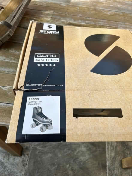 Photo of free Silver roller skates size UK size 3 (new) (Acton W5) #3