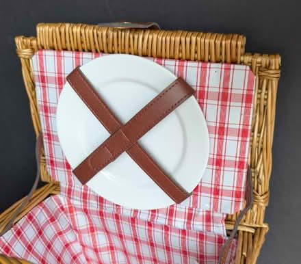 Photo of free Picnic basket w/glasses & plates (Santa Clara near Great America) #3
