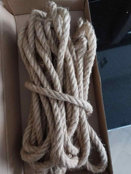 Photo of free 10mm Jute rope. About 9m left (Wrose BD2) #1