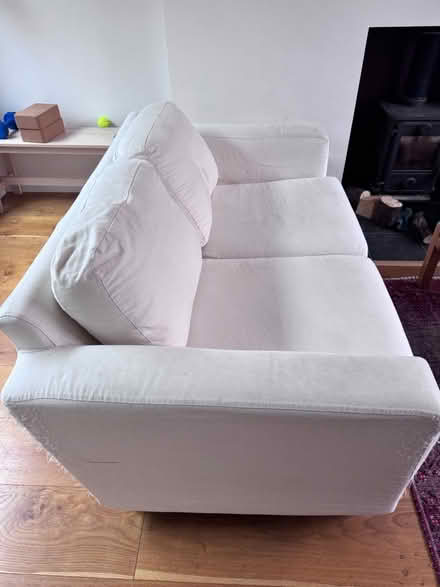 Photo of free White two-seater sofa (SE24 9PU) #4