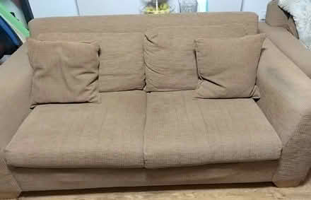 Photo of free Heals Sofa beige good quality (Saltdean) #3