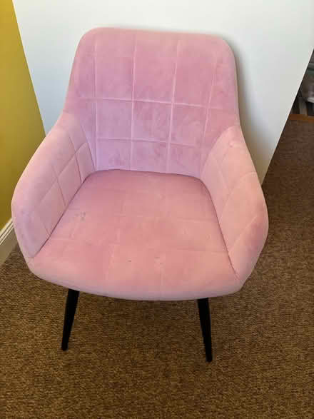 Photo of free Pink, velvet chair (Edinburgh EH17) #1