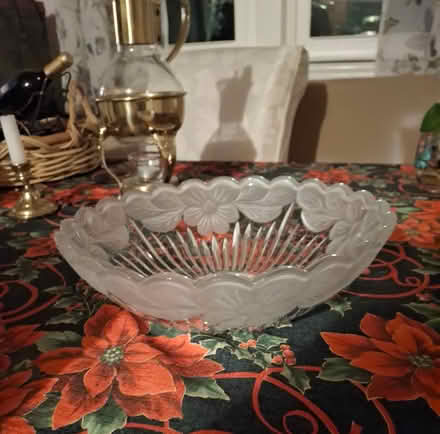 Photo of free Large/Heavy Lead Crystal Salad Bowl (Holliston, off Cedar St.) #1