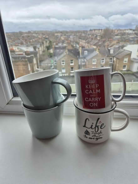 Photo of free 4 hot drink mugs (Acre Lane, Brixton, SW2) #1