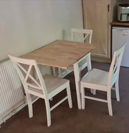 Photo of free Folding table & 3 chairs (Hesketh Bank PR4) #2