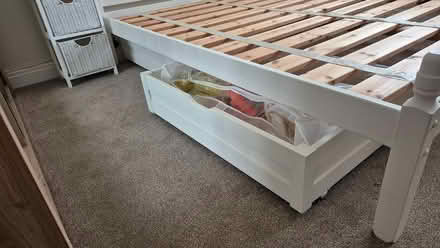 Photo of free King-size pine bed (Lymington SO41) #4