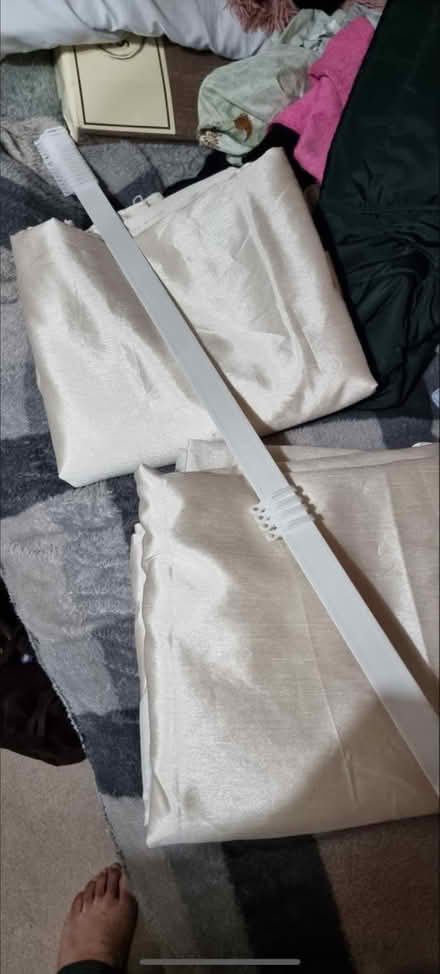 Photo of free Satin curtain (Ecclesfield S5) #2