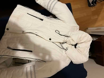 Photo of free White puffer jacket size S (Tabley Road, N7) #1