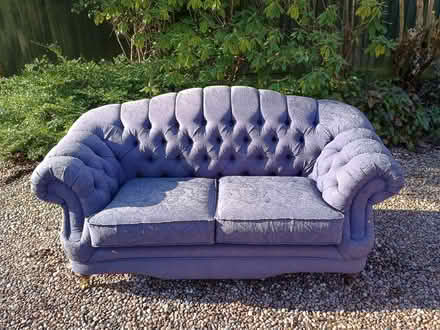 Photo of free Blue 2 seater sofa (Goostrey CW4) #3