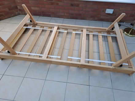 Photo of free Slatted Single Bed Base with folding legs (Nettleham LN2) #2