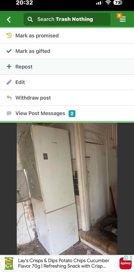 Photo of free working fridge freezer (CR0) #1