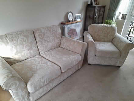 Photo of free Sofa & chair (Chart sutton ME17) #1