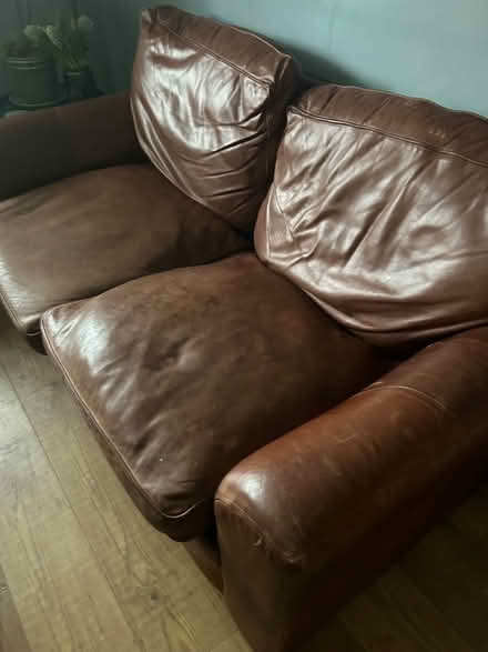 Photo of free Leather sofa (North Weald CM16) #1