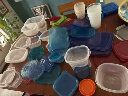 Photo of free Plastic containers and lids (Huntington Woods) #1