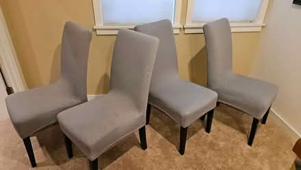 Photo of free 4 Dining Chairs , Grey Microfiber (Wedgwood) #3