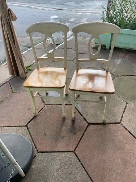 Photo of free Two dining chairs (Barnard's Green WR14) #1