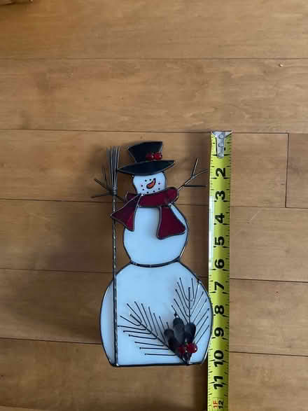 Photo of free Snowman stain glass decoration (Williams Parkway and 10) #1