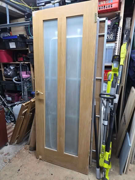 Photo of free opaque glazed oak door (DA5) #1