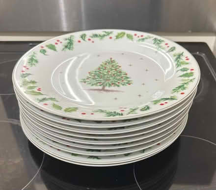 Photo of free 9 Christmas plates (Ockbrook Derby) #2
