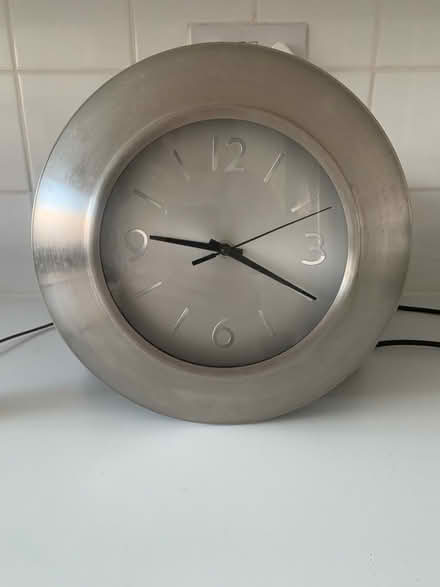 Photo of free Silver kitchen clock (Balerno EH14) #1