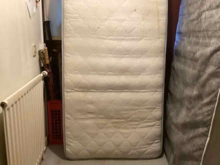 Photo of free Single Mattresses (2) w fire safety labels on: FK1 area. (Camelon FK1) #2