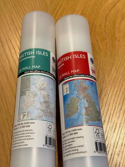Photo of free Two large maps of the British Isles (Lower Earley RG6) #1