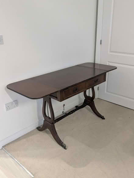 Photo of free Wooden desk/ side table (Me13fw) #2