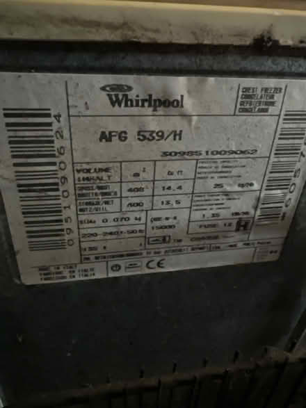 Photo of free Whirlpool chest freezer (Mortimer RG7) #3