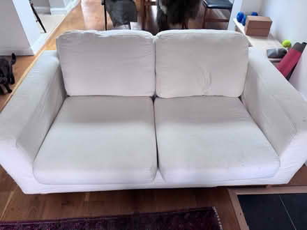 Photo of free White two-seater sofa (SE24 9PU) #1