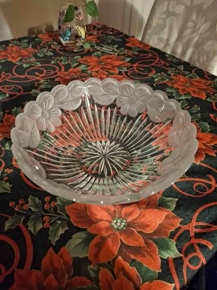 Photo of free Large/Heavy Lead Crystal Salad Bowl (Holliston, off Cedar St.) #2