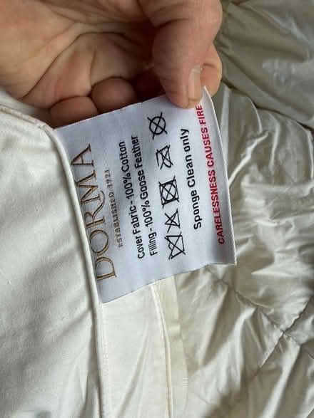 Photo of free Goose down mattress topper KingSize (W13) #2