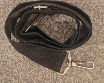 Photo of free Black bag strap with metal hooks (South Oxhey WD19) #1