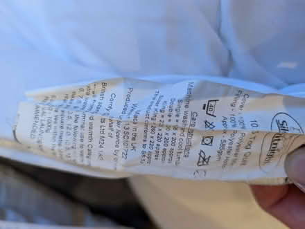 Photo of free King 10.5tog duvet (Drumoak) #2