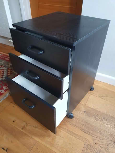 Photo of free Black desk drawer pedestal (Maldon CM9) #1