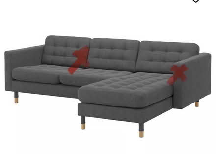 Photo of free Couch with chaise and loveseat (Stratford) #1