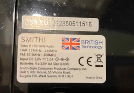 Photo of free Portable radio DAB (BS16) #2