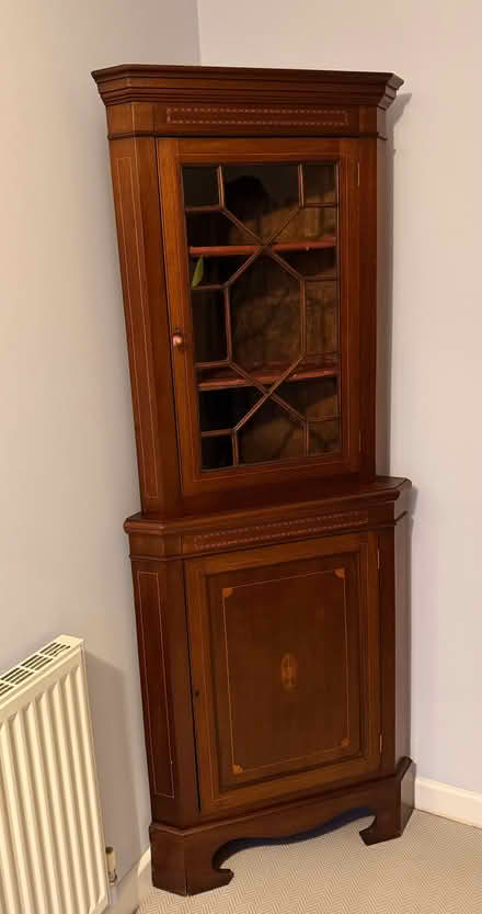 Photo of free Edwardian/victorian Antique Corner Display Cabinet (Whiddon TQ12) #1