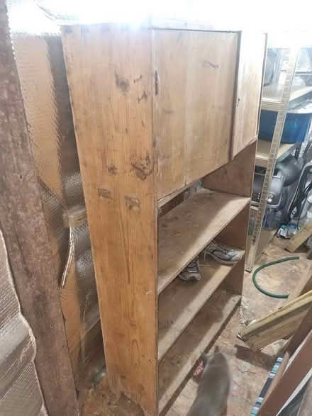 Photo of free German pine bookcase/cabinet (Bare LA4) #1