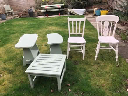 Photo of free Solid wood Chairs & garden tables (Great Moor SK2) #1