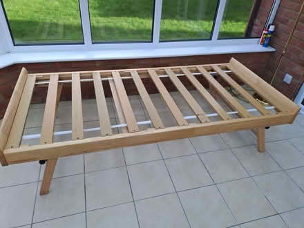 Photo of free Slatted Single Bed Base with folding legs (Nettleham LN2) #1