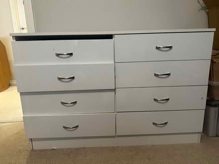 Photo of free Large 8 Drawer Gloss White Chest Of Drawers Bedroom Storage (Wem SY4) #1