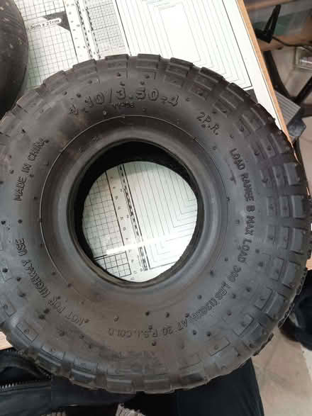 Photo of free New Wheelbarrow tyre - 4.10/3.50-4 (Billing Road East area) #1