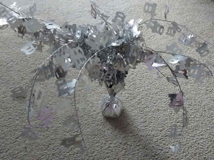 Photo of free 100th Birthday Silver Table Decoration (Pebsham TN40) #1