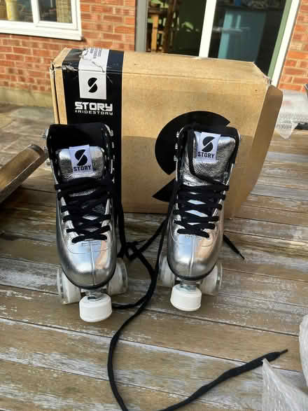 Photo of free Silver roller skates size UK size 3 (new) (Acton W5) #1