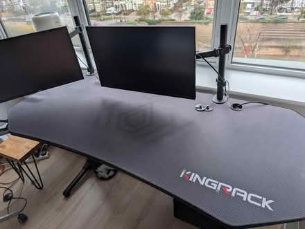 Photo of free Office desk with monitor arms (Leytonstone) #2