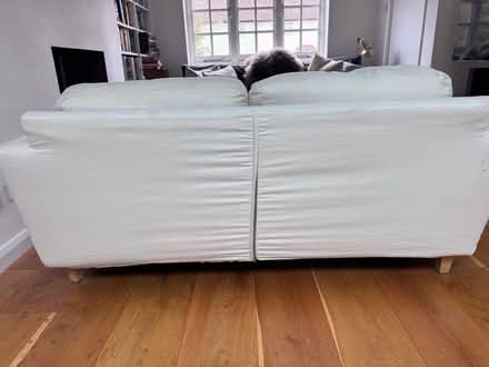 Photo of free White two-seater sofa (SE24 9PU) #2